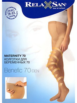Колготки с микрофиброй RELAXSAN 70 DEN. Одежда для беременных Sweet Mama.