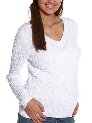 Джемпер вязаный ажурный. Одежда для беременных Sweet Mama.