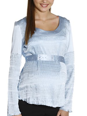 Блуза из жатого шелка. Одежда для беременных Sweet Mama.