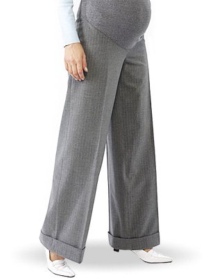 Брюки из шерсти со вставкой на живот. Одежда для беременных Sweet Mama.