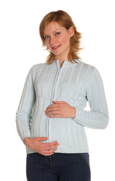 Жакет вязаный на молнии для беременных. SWEET MAMA - одежда и белье для беременных