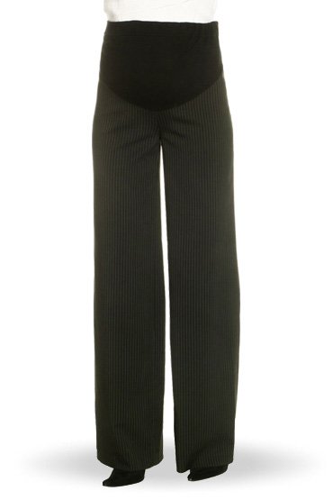 Брюки в полоску с трикотажной вставкой для беременных. SWEET MAMA - одежда и белье для беременных