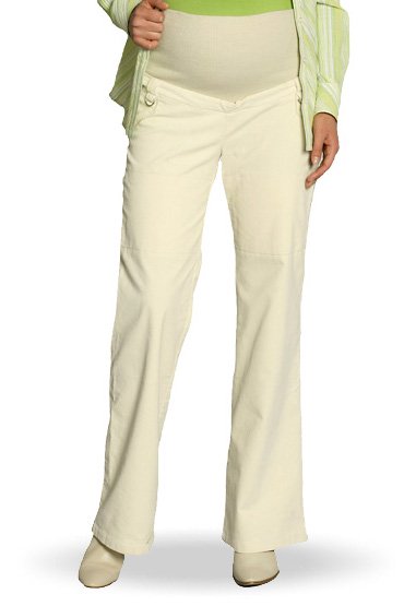 Брюки из микровельвета с трикотажной вставкой для беременных. SWEET MAMA - одежда и белье для беременных